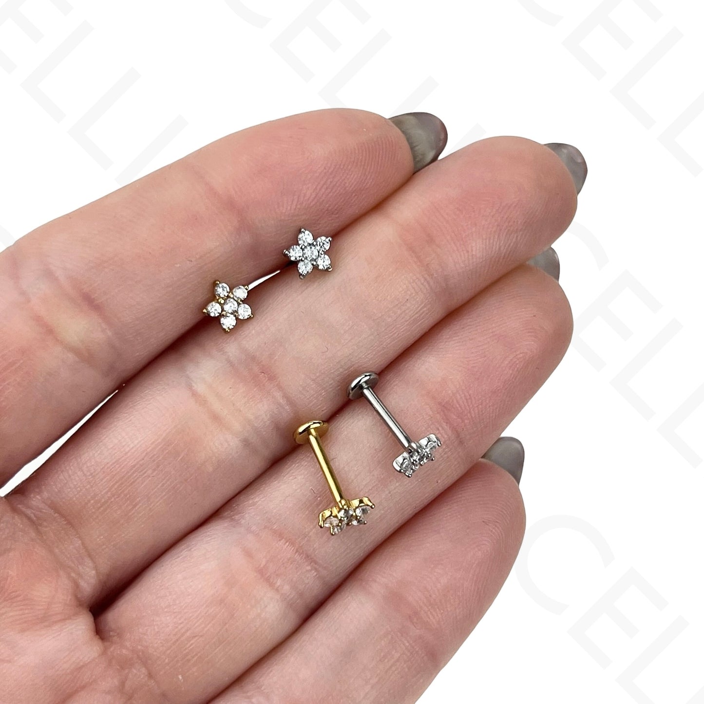 Piercing de Aço - cereja