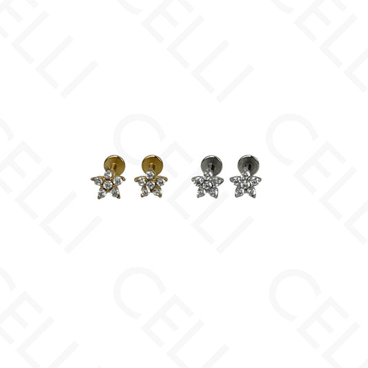 Piercing de Aço - cereja