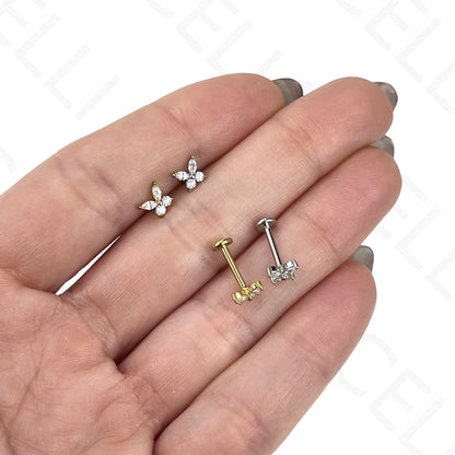 Piercing de Aço - cereja