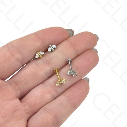 Piercing de Aço - cereja