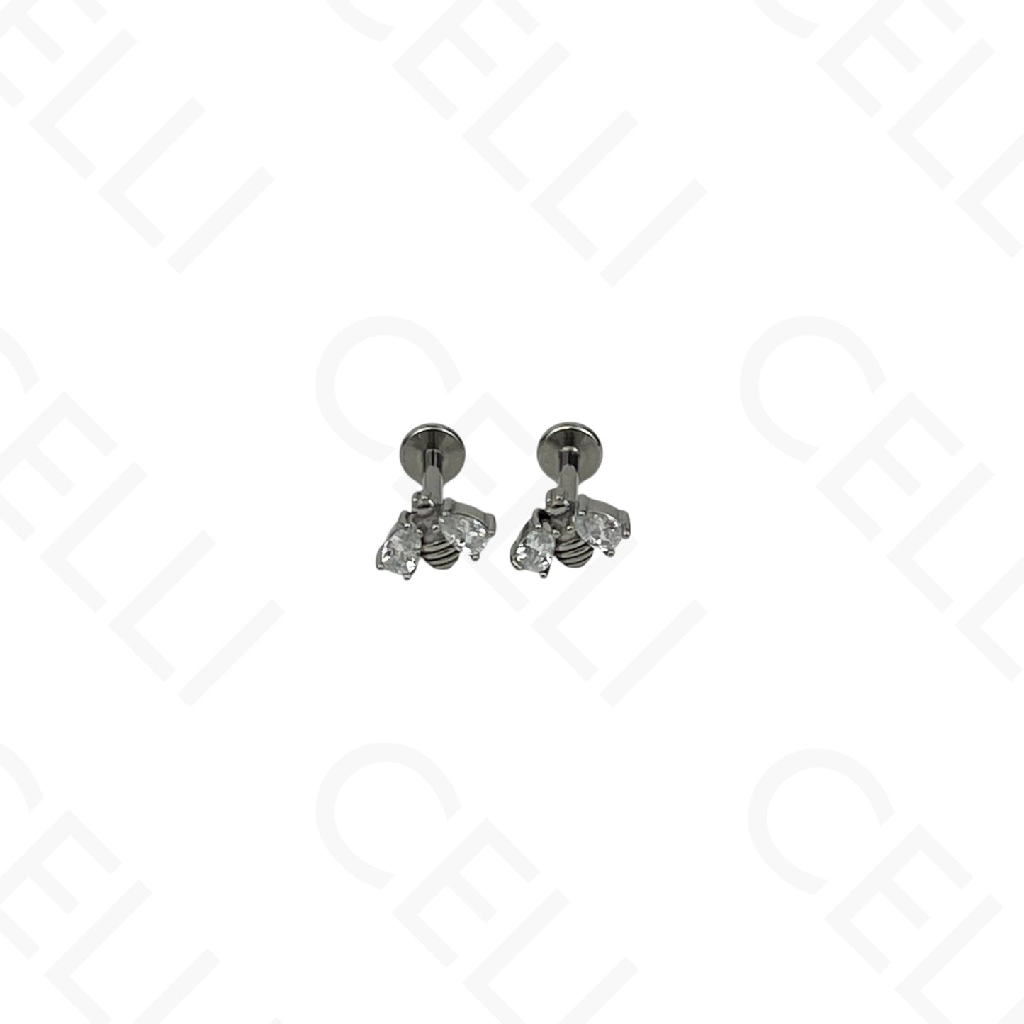 Piercing de Aço - cereja
