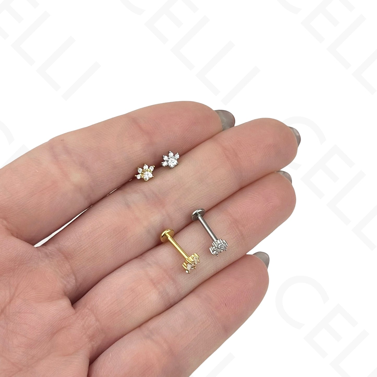 Piercing de Aço - cereja