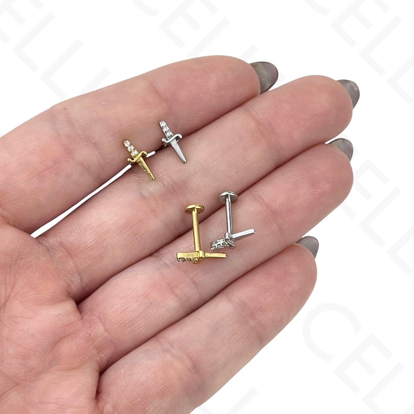 Piercing de Aço - cereja