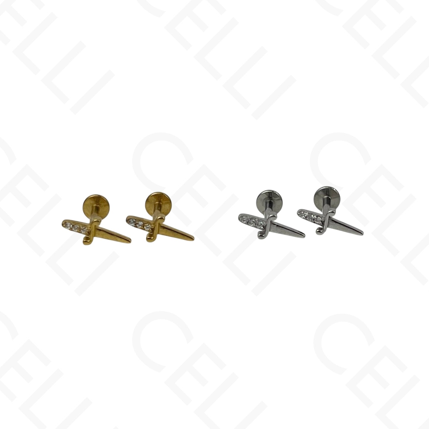 Piercing de Aço - cereja