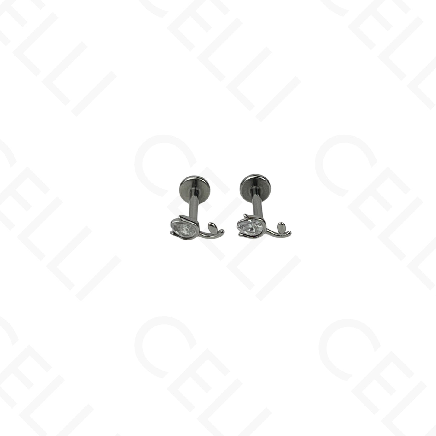Piercing de Aço - cereja