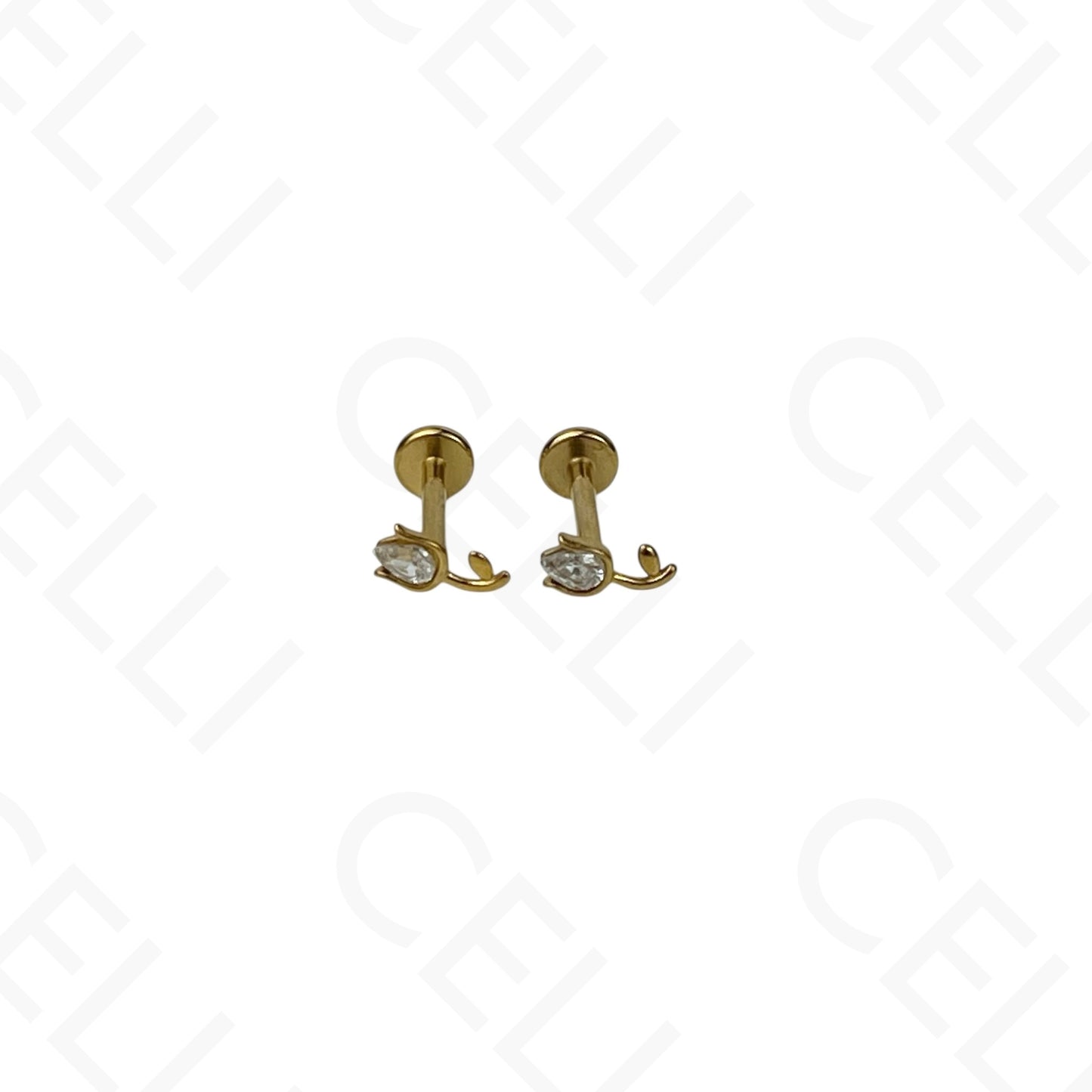 Piercing de Aço - cereja