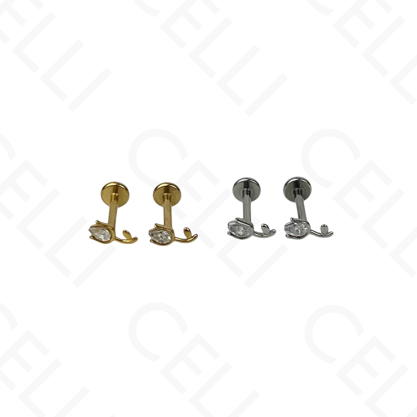 Piercing de Aço - cereja