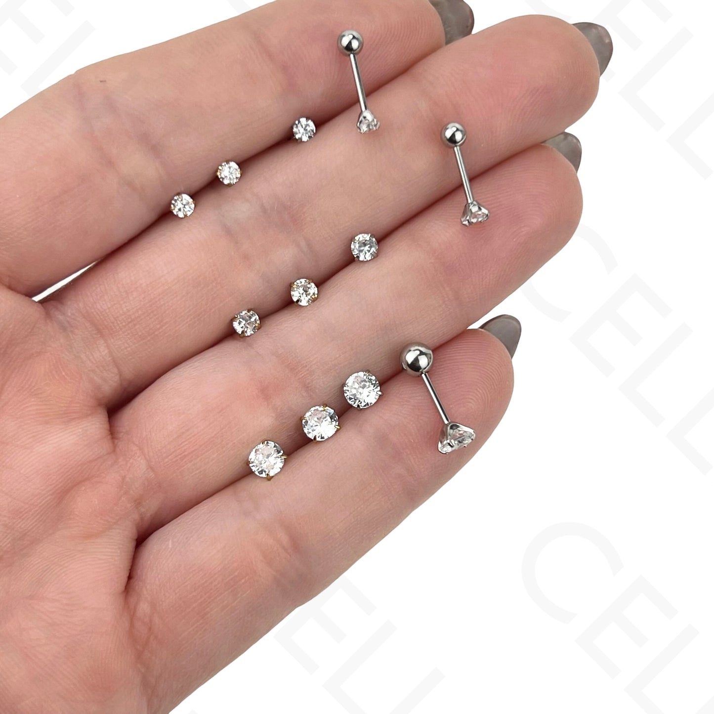 Piercing de Aço - cereja