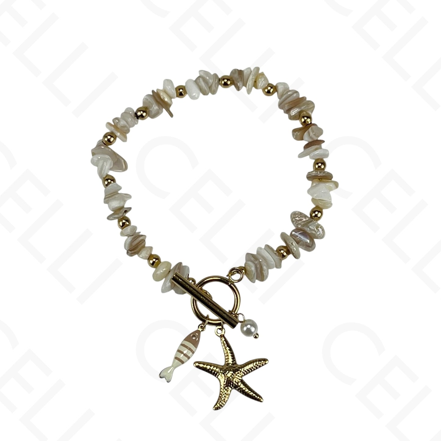 Steel necklace - 7 saint medals