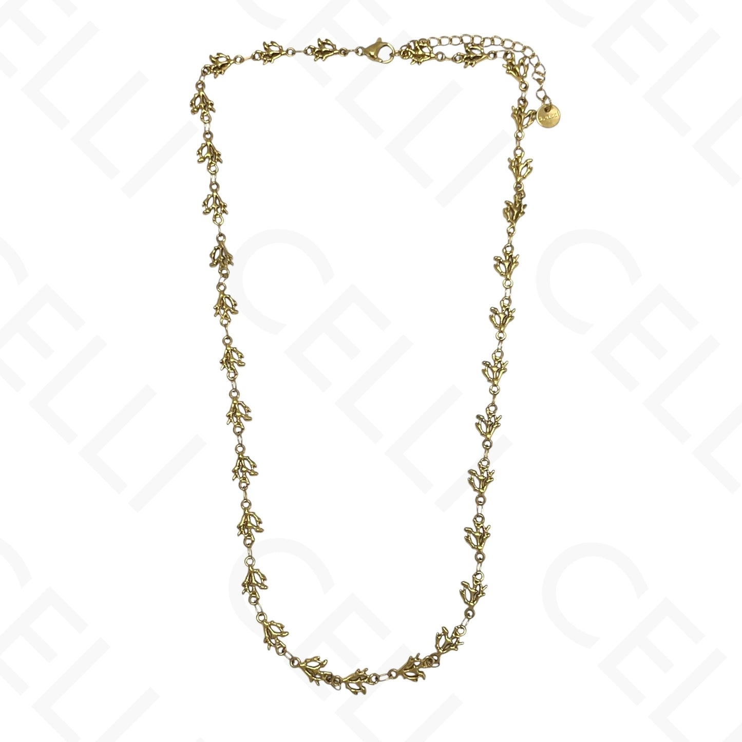 Steel necklace - 7 saint medals