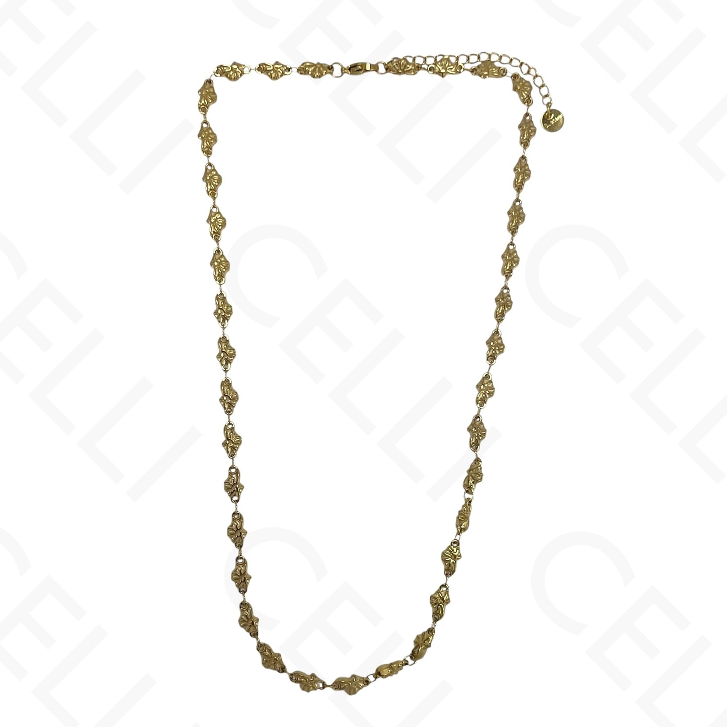 Collar/Pulsera/Tobillera de acero - Caracoles