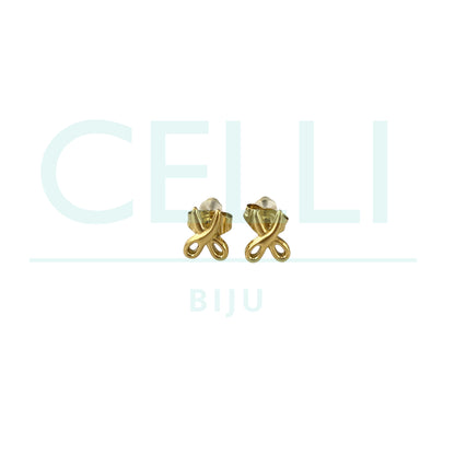 Brinco de Aço com medalhinha mini - tesouras