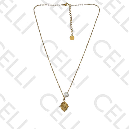 钢链 - 带珍珠的圣母像