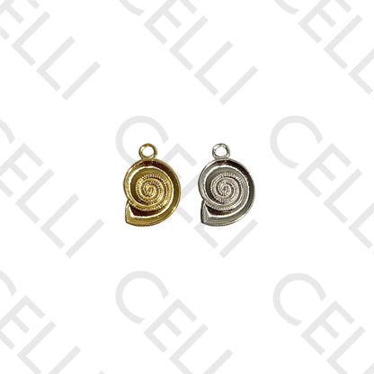 Medalha de Aço - búzio caracol (2 unid.)