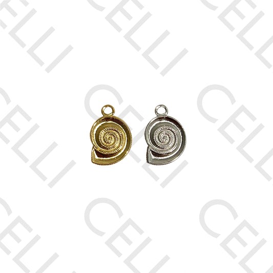 Medalha de Aço - búzio caracol (2 unid.)