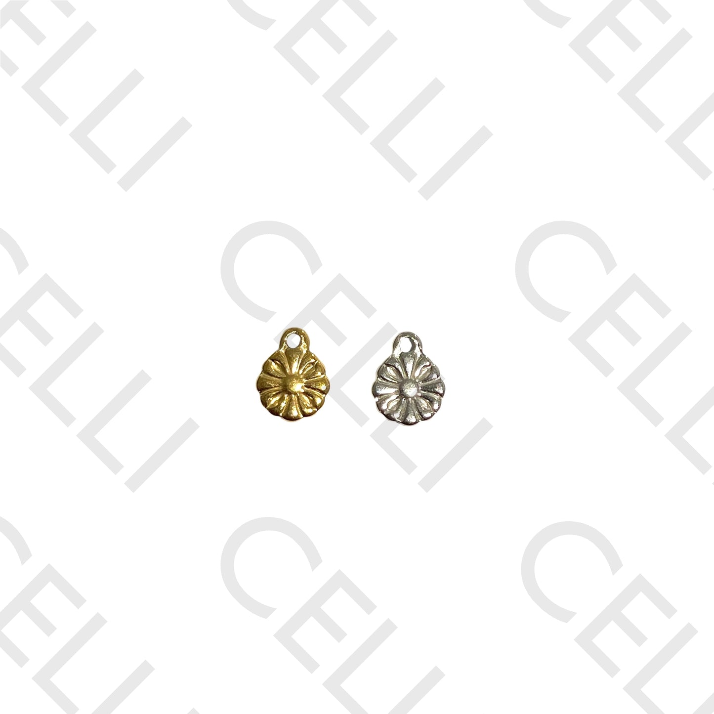 Medalha de Aço - Flor (2 unid.)