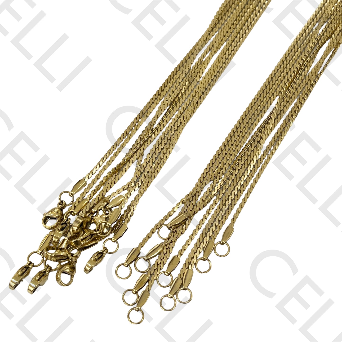Simple Steel Necklace - Detailed Twisted Mesh