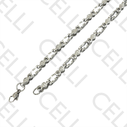 Simple Steel Necklace / Bracelet - Detailed Bicycle Chain