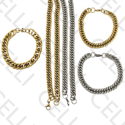 Colar / Pulseira de Aço Simples