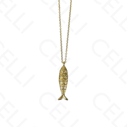 钢制项链 - 鱼形