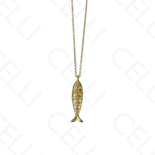 钢制项链 - 鱼形