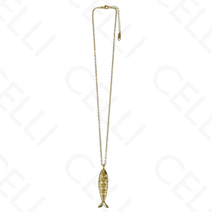 钢制项链 - 鱼形