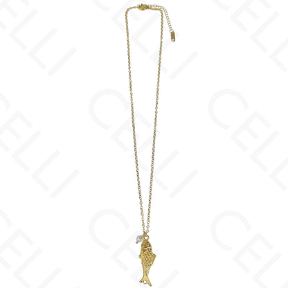 钢制项链 - 鱼形