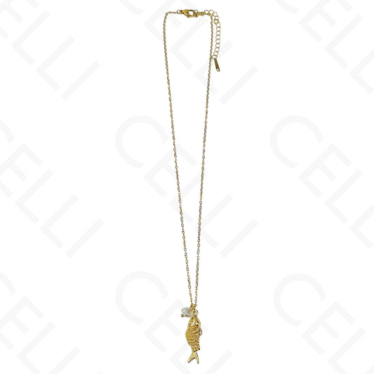 钢制项链 - 鱼形