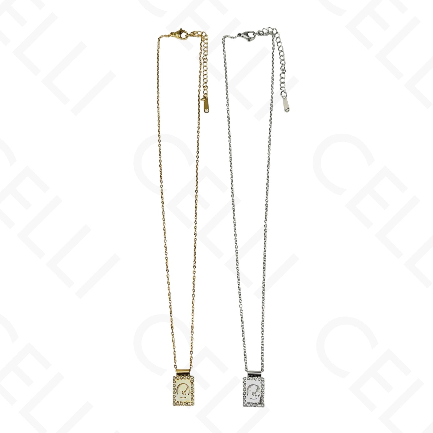 Colar de aço - escapulário mãe