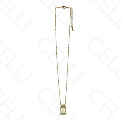 Colar de aço - escapulário mãe