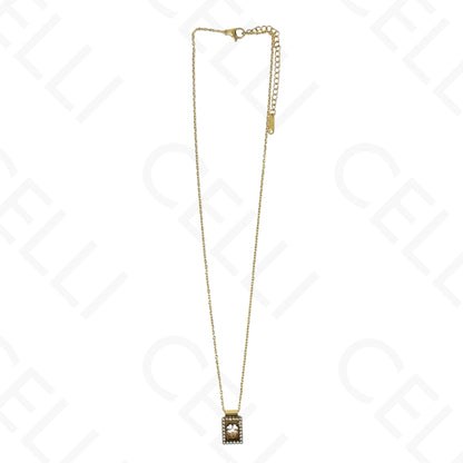 Colar de aço - escapulário trevo