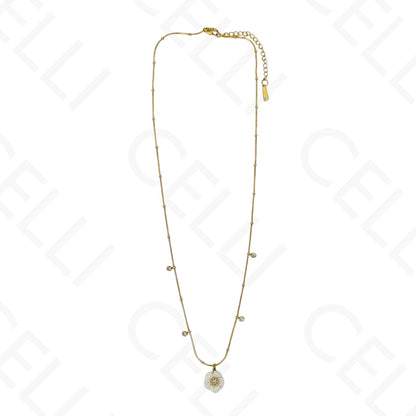 Colar de aço - flor