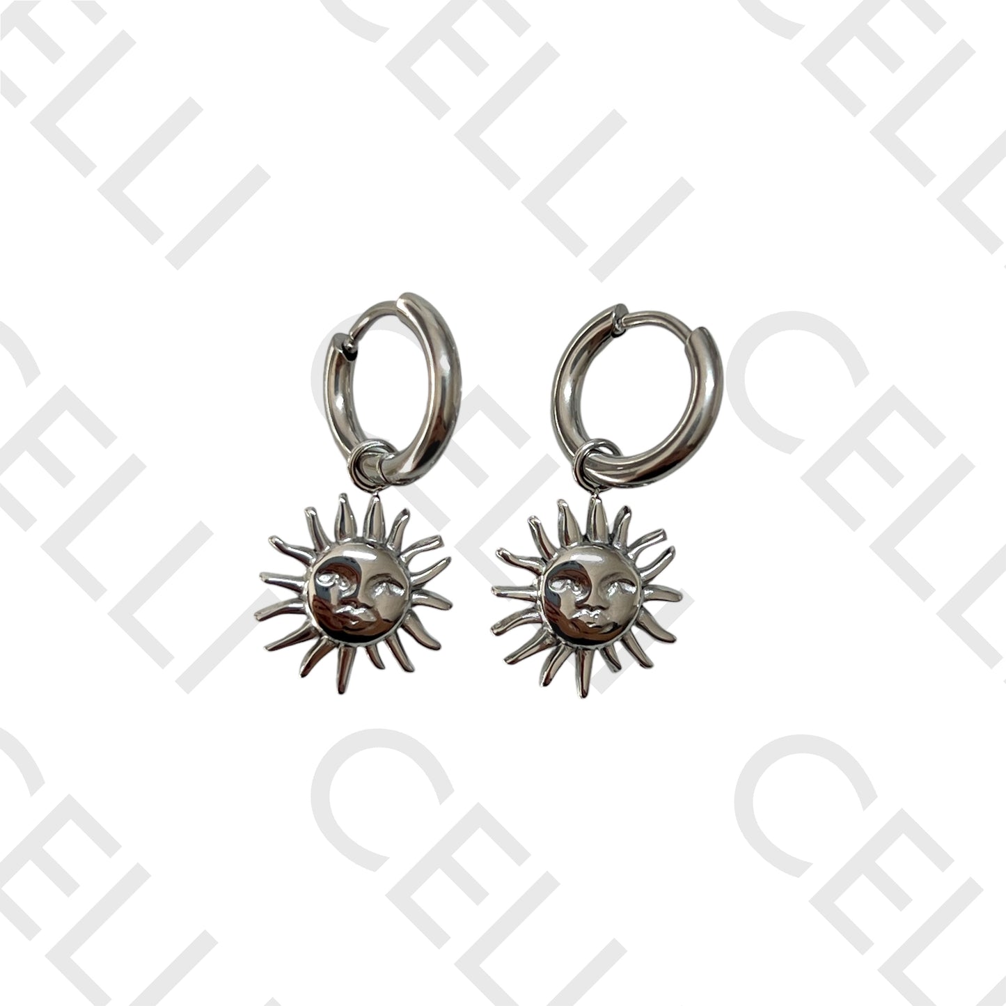 Steel Necklace/Ring/Earring - Sun