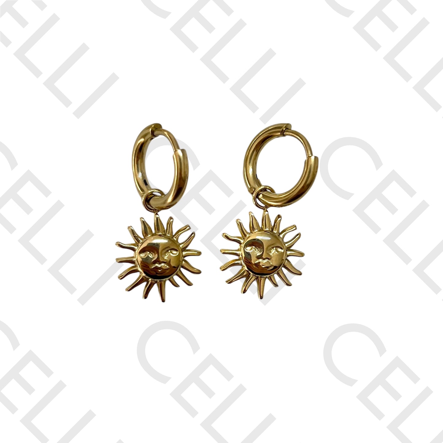 Steel Necklace/Ring/Earring - Sun