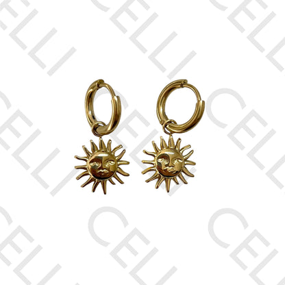 Steel Necklace/Ring/Earring - Sun