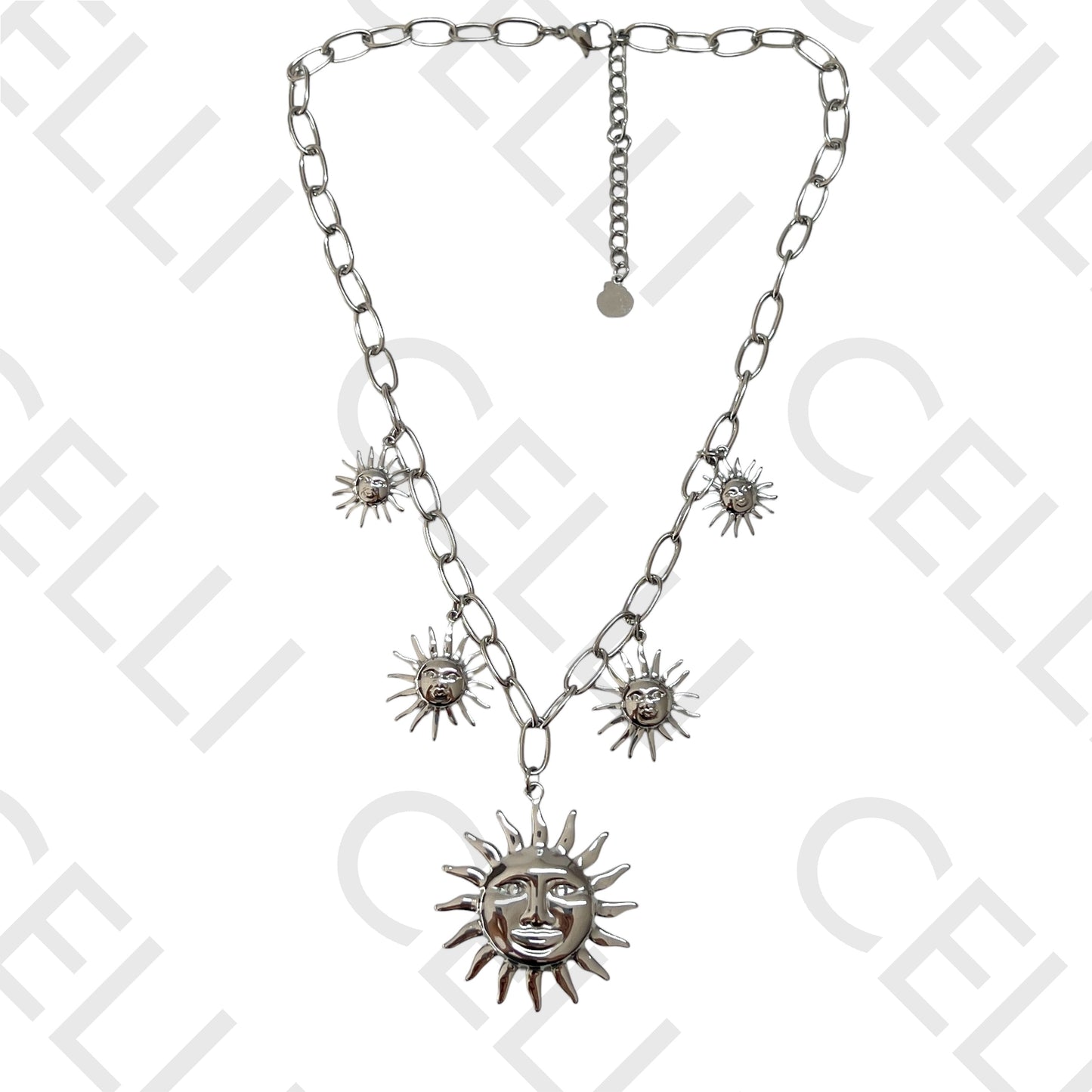 Steel Necklace/Ring/Earring - Sun