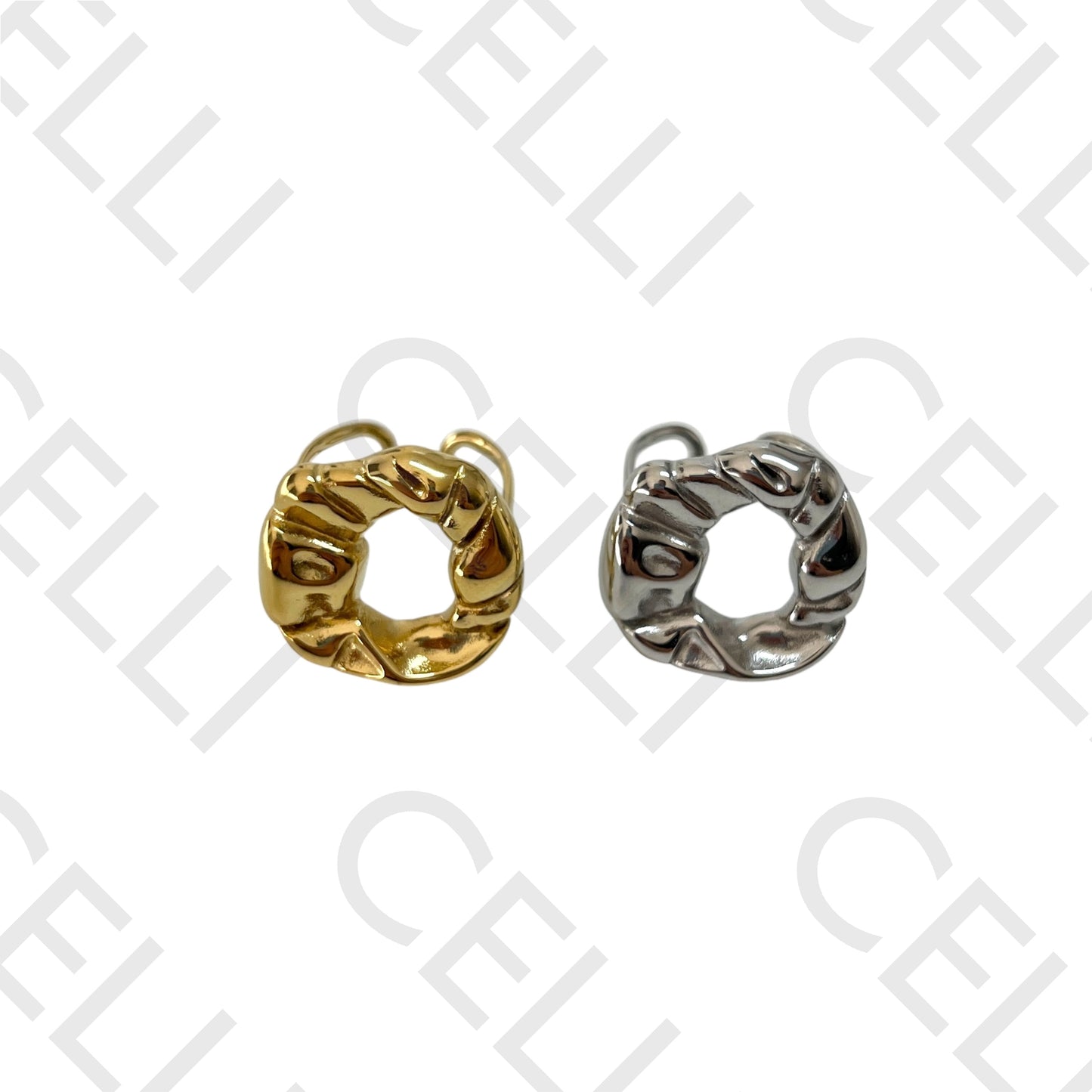 Steel Ring - Crushed Circle