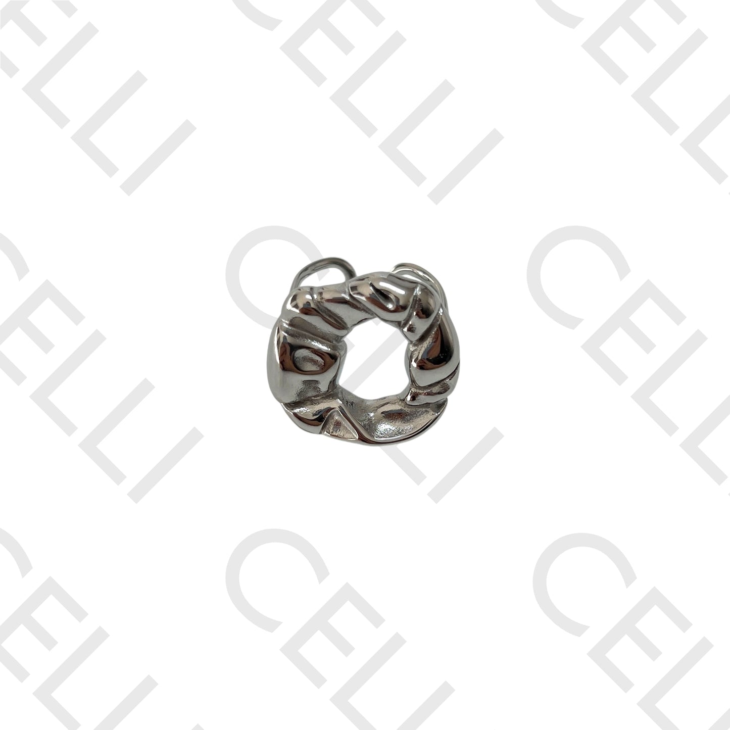 Steel Ring - Crushed Circle