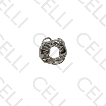 Steel Ring - Crushed Circle