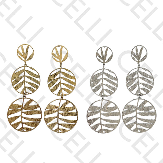 Salto de Acero - 3 medallas redondas hoja