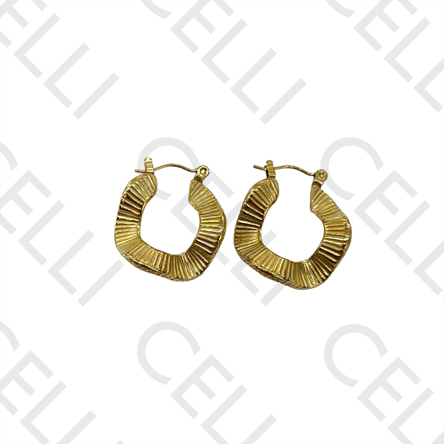 Steel Hoop Earring - detailed