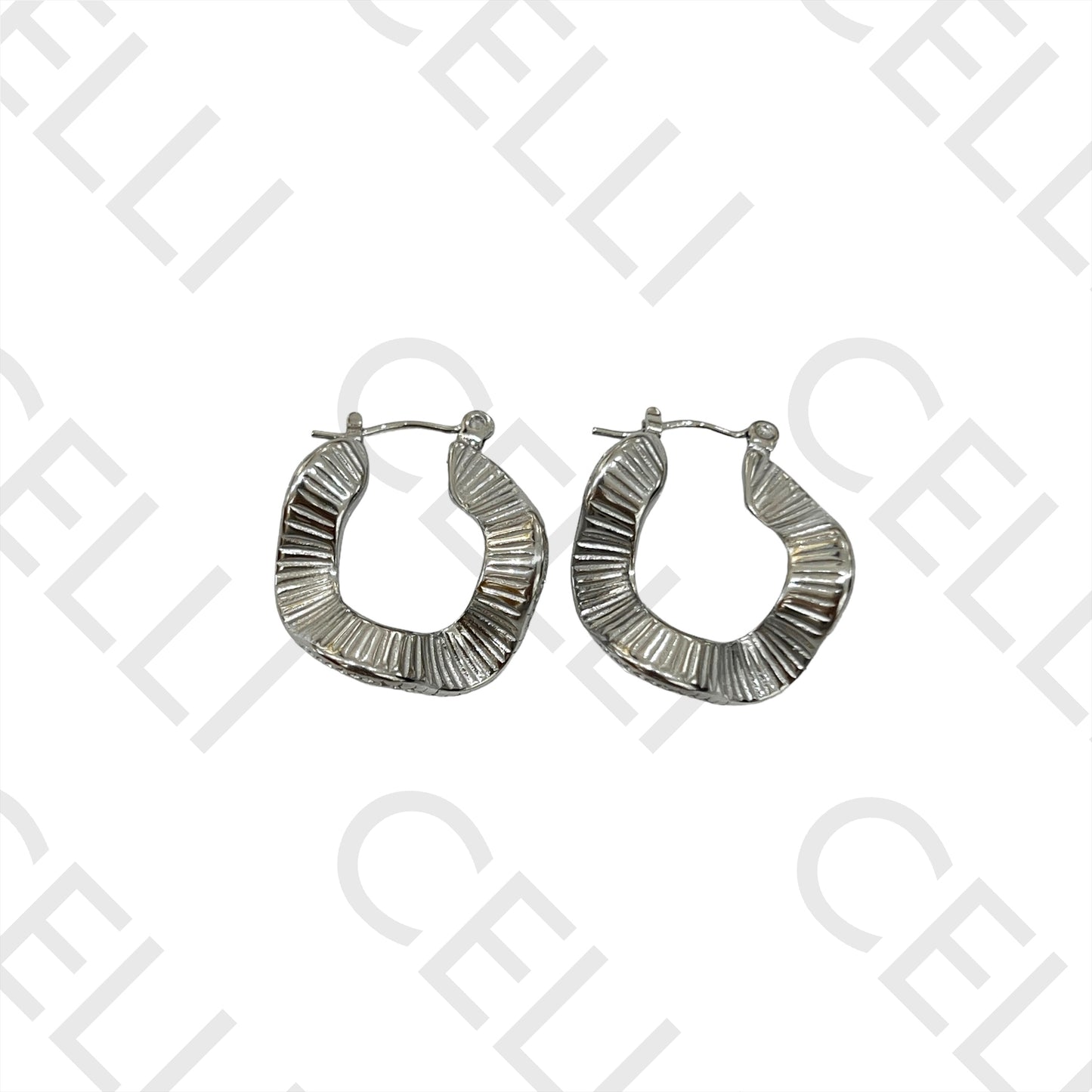 Steel Hoop Earring - detailed