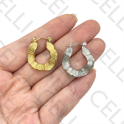 Steel Hoop Earring - detailed