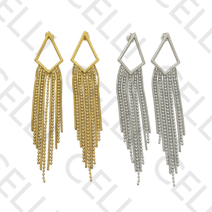 Brinco de Aço - com franja