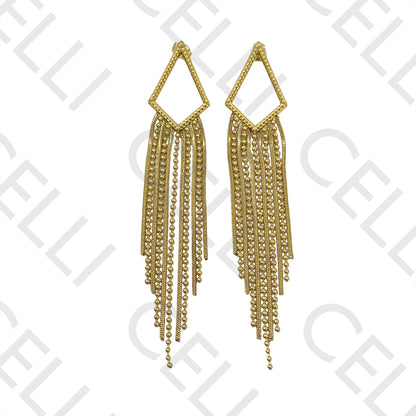 Brinco de Aço - com franja