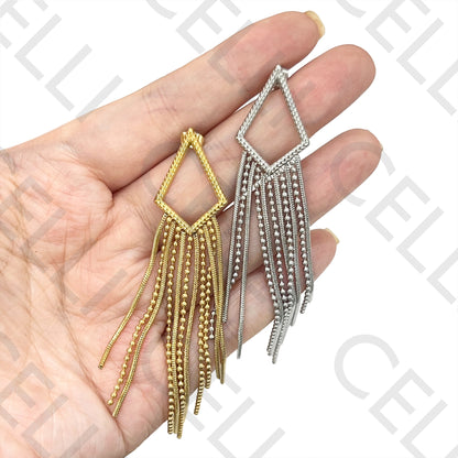 Brinco de Aço - com franja