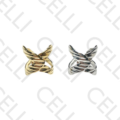 Steel Ring - Cross X