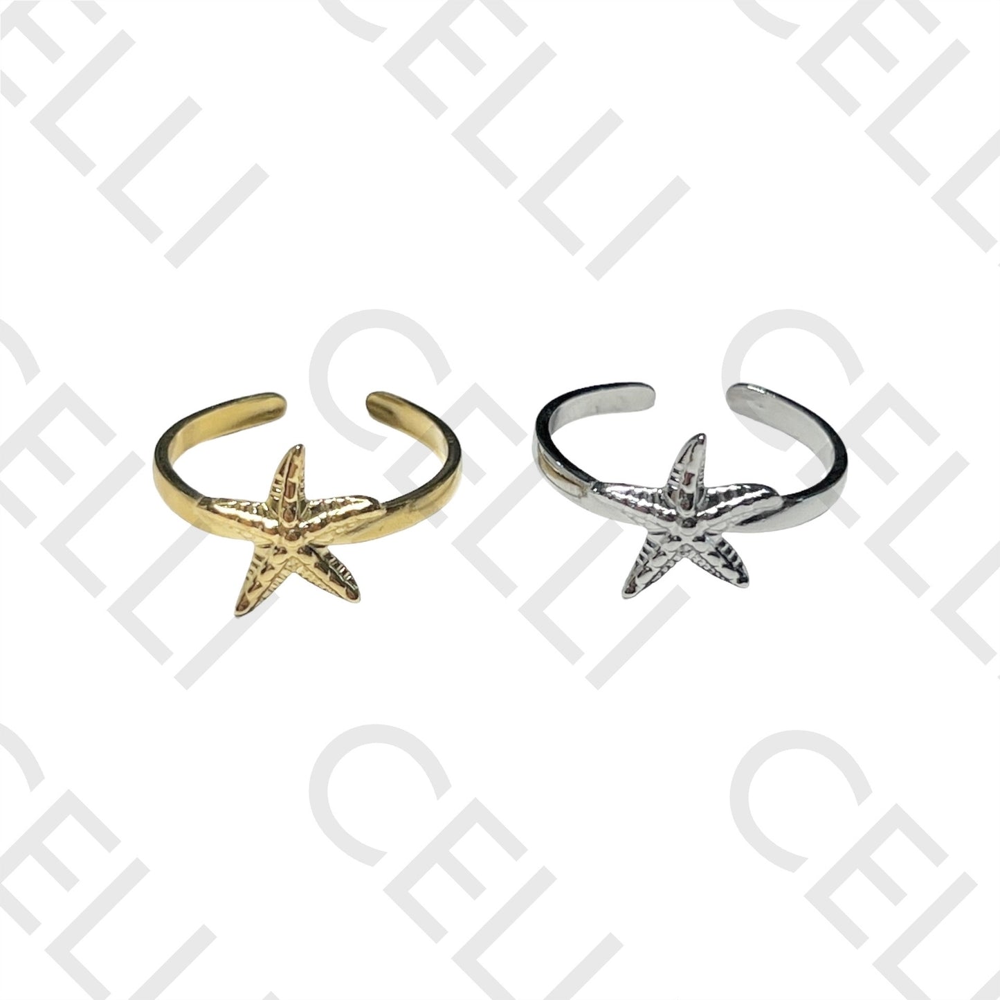 Steel Ring - Starfish