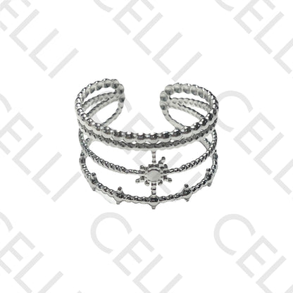 Steel Ring - stars
