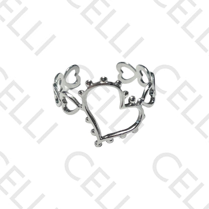 Anillo de acero - corazones